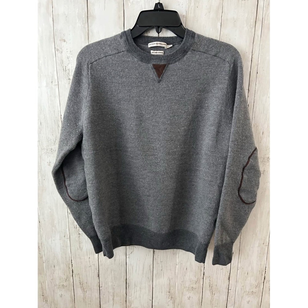 Peter Millar Gray Crewneck Sweater